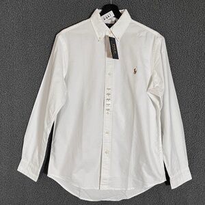 Polo Ralph Lauren Classic Fit Button Down Long Sleeve Shirt -Men's Size S- White